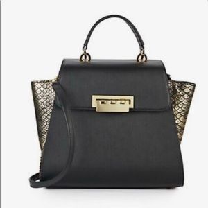 ZAC Posen Eartha Metallic Embossed Leather Satchel